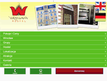 Tablet Screenshot of hostel-wratislavia.pl